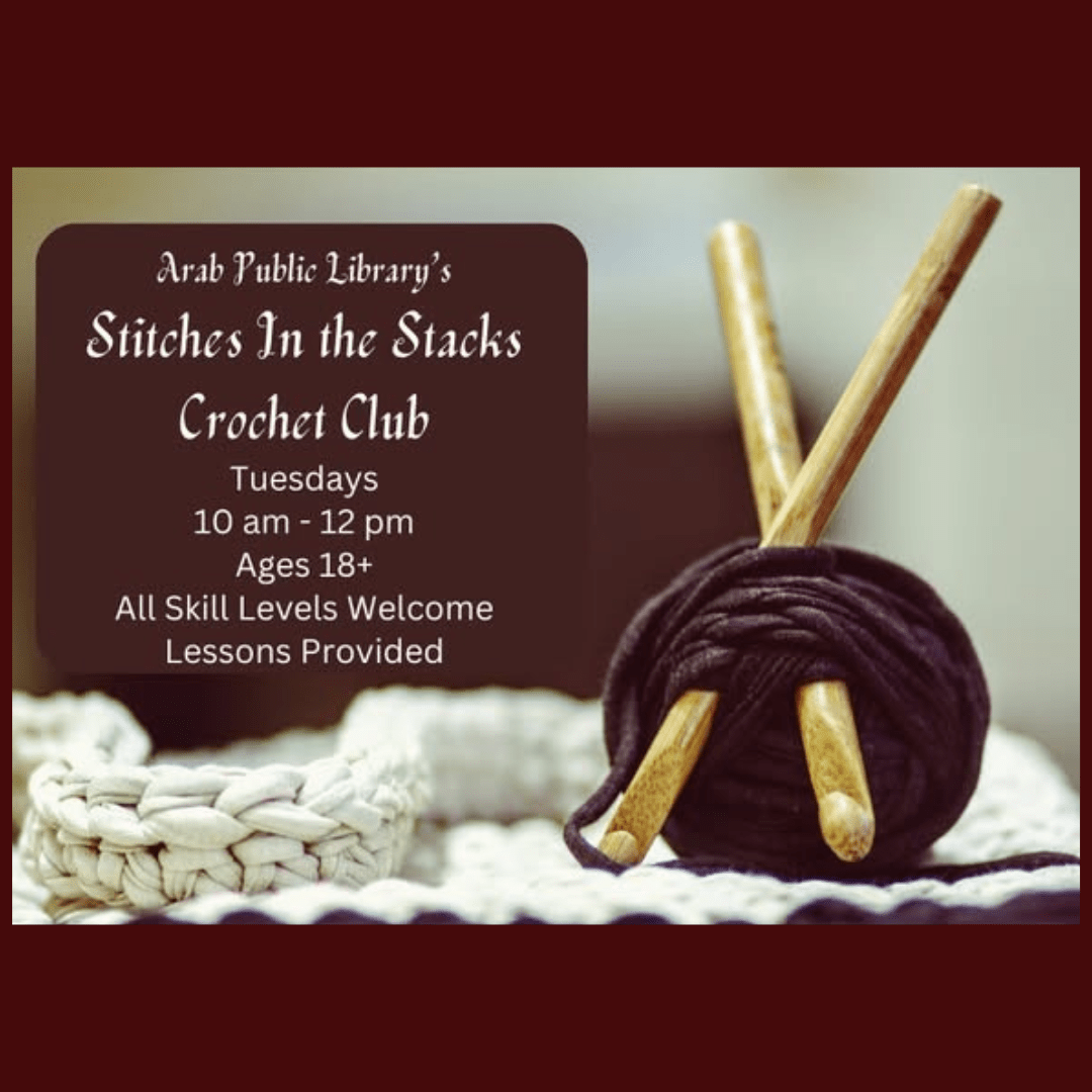 Stitches in the Stacks Crochet Club